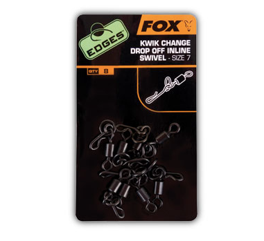 Fox Edges Kwik Change Inline Swivels Size 7