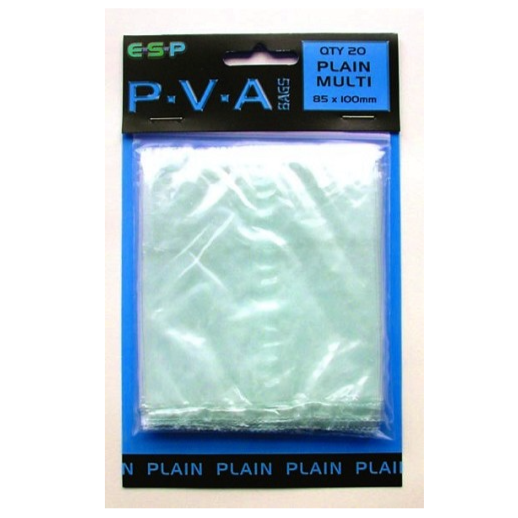 ESP PVA Bags (QTY20, Multi, Plain - 85x100mm)