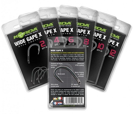 Korda Wide Gape - 10 Per Pack